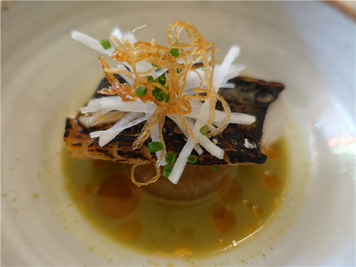 mackerel with champagne sauce